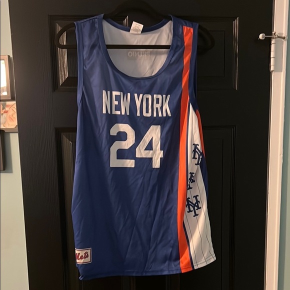 MLB Other - New York Mets Blue and White Basketball Jersey Size Large